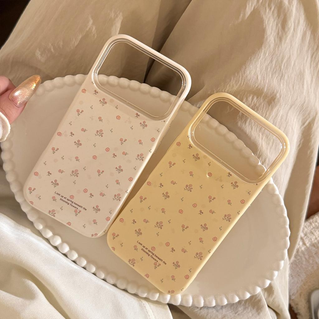 Summer yellow floral apple 17promax mobile phone case iphone16 gentle 14 anti-drop soft 13 suitable for 15 fresh