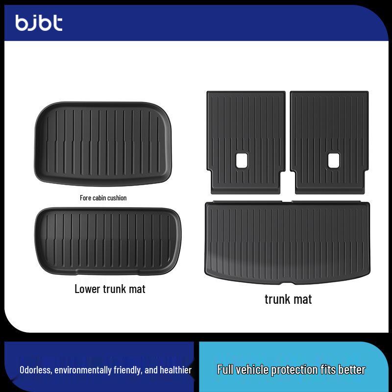 BJBT TPE Trunk Mats for Tesla Model Y: Front & Rear, Refresh Version Interior Accessories