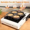 4-Cup Egg Pan Nonstick, Healthy Aluminum Omelette Pan, Breakfast Omelette Skillet for Fried Eggs Cooker, Pancakes, Suit