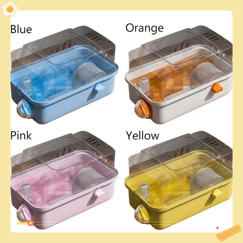 Convenient Double Layer Hamster Cage Fashion Sturdy Small Animal Carrying Cage Large Space Pet House Ventilation Breathable
