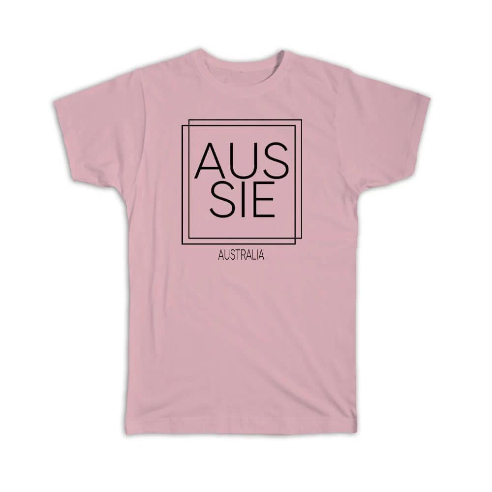 

Gift T-Shirt : AUSSIE Australia Square Modern Minimalist Font 4XL