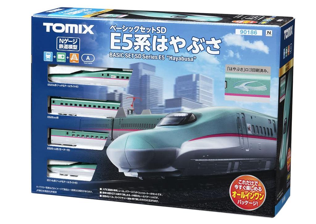 TOMIX N Gauge Basic Set SD E5 Series Hayabusa 90186 Railway Model Introductory Set