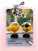 Ha Hu Emoji Bobblehead Car Ornament: Cute Cartoon Interior Decoration.