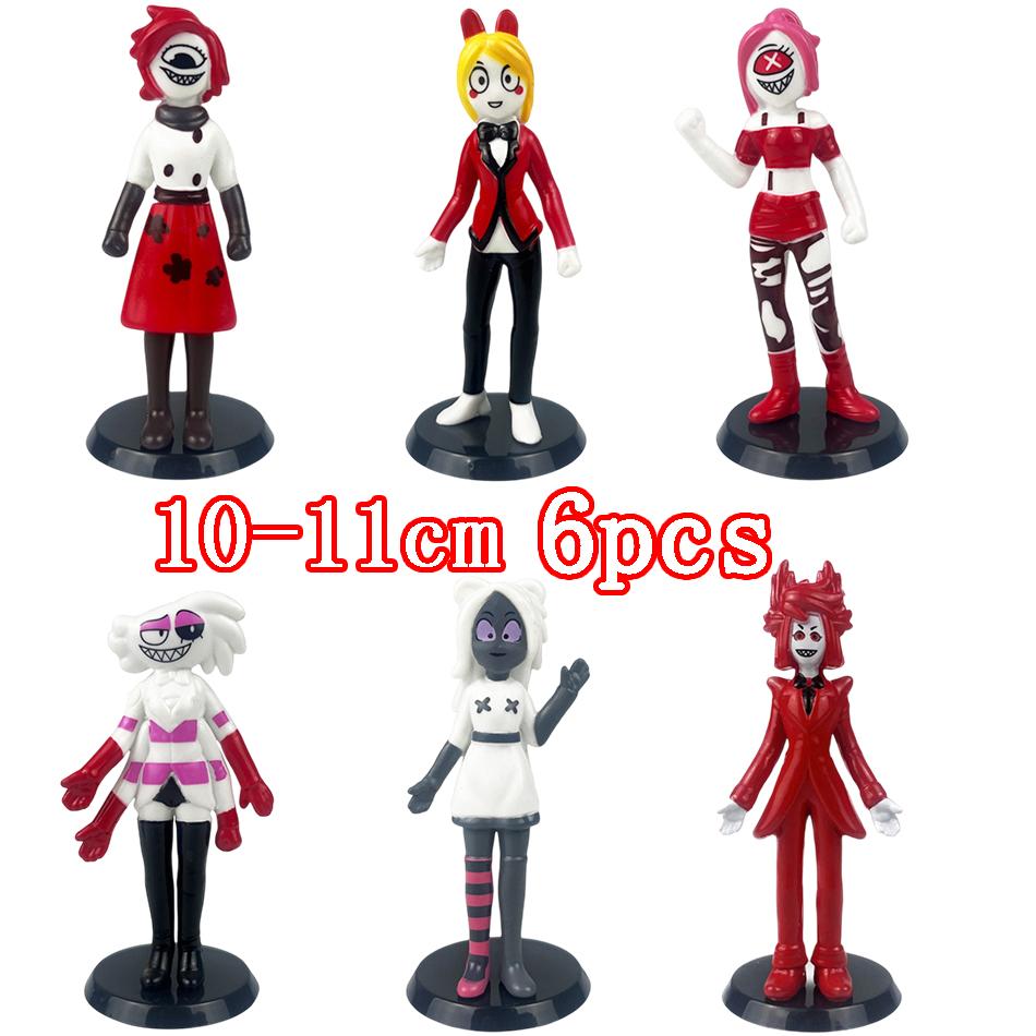 

6 шт. Фигурка Аластора Адама Хазбина Cos Hotels Фигурка ПВХ Игрушка Набор Фигурка Ада для Детей Детский Рождественский Подарок