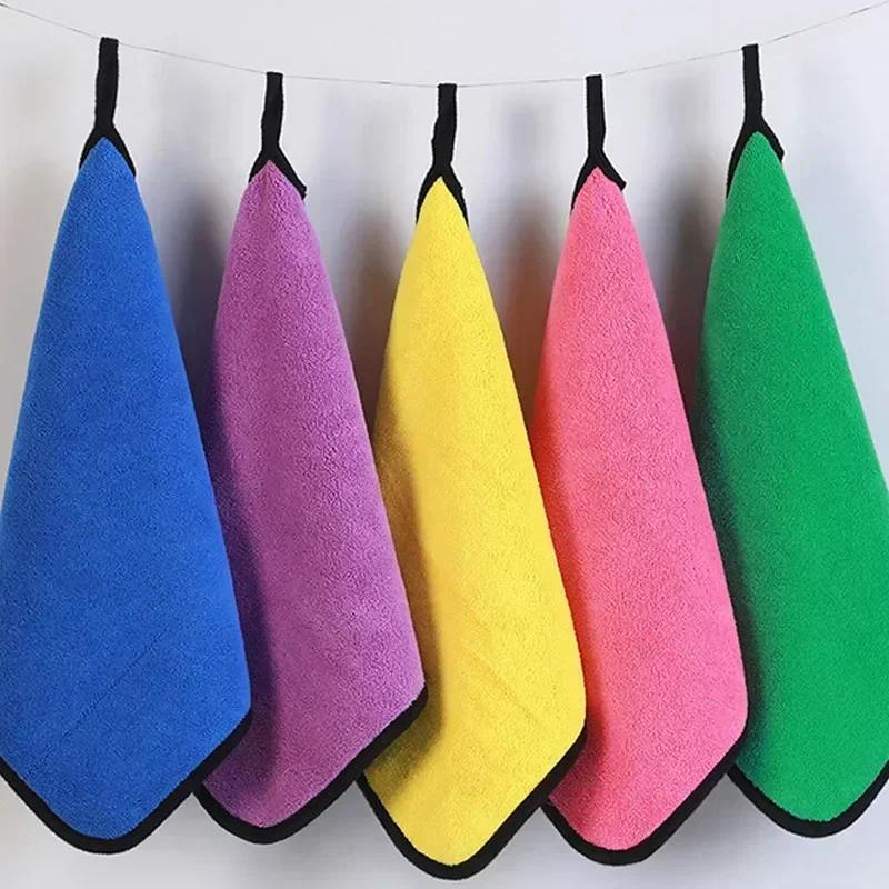 1-5PC Car Wash Microfiber Towel Cleaning Drying Cloth Soft for Car Care Cleaning Detailing Towels Washing Towel Auto Accessories