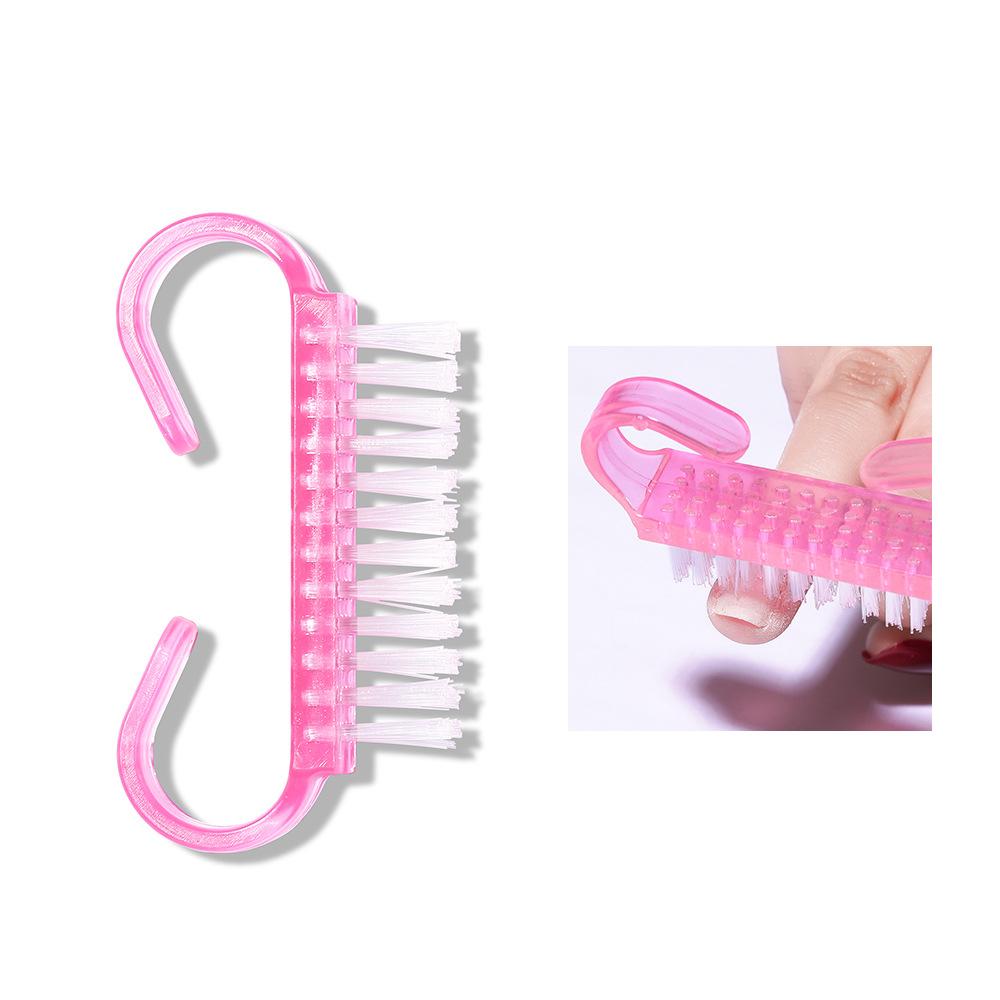 5Pcs/100Pcs Cleaning Nail Brushes Clean Your Nails Tools Plastic Dust Cleaner Brushes Nail Art Manicure Pedicure Manicure Tools