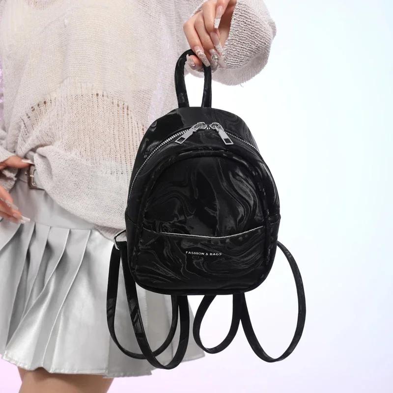 Shoulder Bags  Zipper Trend Backpack  Versatile Style Bags  Light Luxury  Niche  New Fashion  High Quality