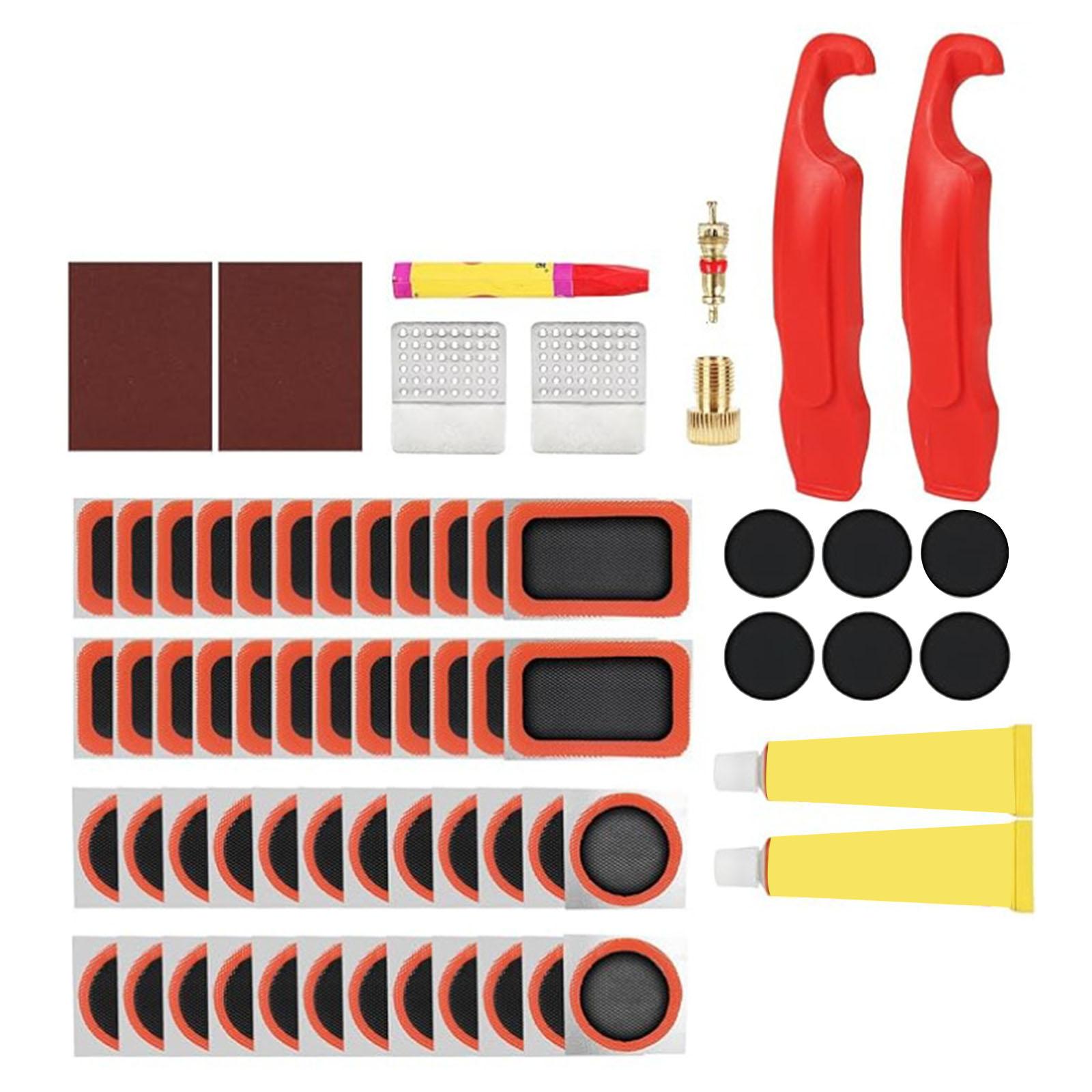 

Bicycles Tire Puncture Repair Kits Rubber Tire Patches Bicycles Inner Tube Tire Tool Portable Cycling Repair Tool 1