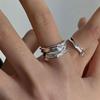2023 New Minimalist Geometric Wide Ring Adjustable Couples Ring For Men And Women