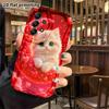 Phone case: 2D flat, suitable for Samsung Galaxy A34 A35 M05 M06 S20 S22 S21 FE Plus 5G protective case, creamy white kitten, perfect holiday gift for