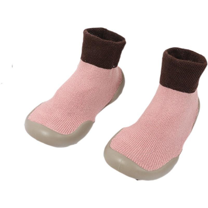0 bis 4 Jahre Winter Kinder Frottee Socken Weicher Boden Rutschfest Boden Mädchen Junge Neugeborenes Kind Warme Schuhe Socken mit Gummisohlen