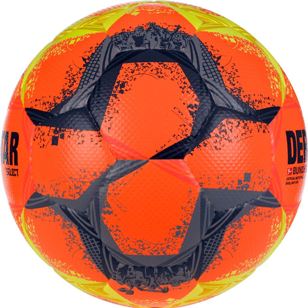 DERBYSTAR Soccer Size FIFA Internationally for Inclement BUNDESLIGA BRILLANT APS Bundesliga for Junior High High and Adults Ball, 5, Approved,