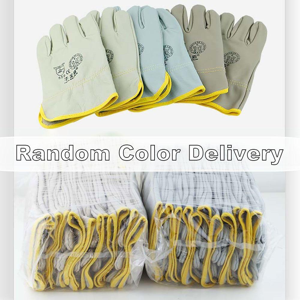 White Work Safe Glove Heat-Resistant Protective Mittens Durable Welding Gloves  Workplace