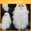 Christmas Santa Claus Beard Wig Adult Cosplay Costume Accessory High Quality Heat Resistant Synthetic Fiber