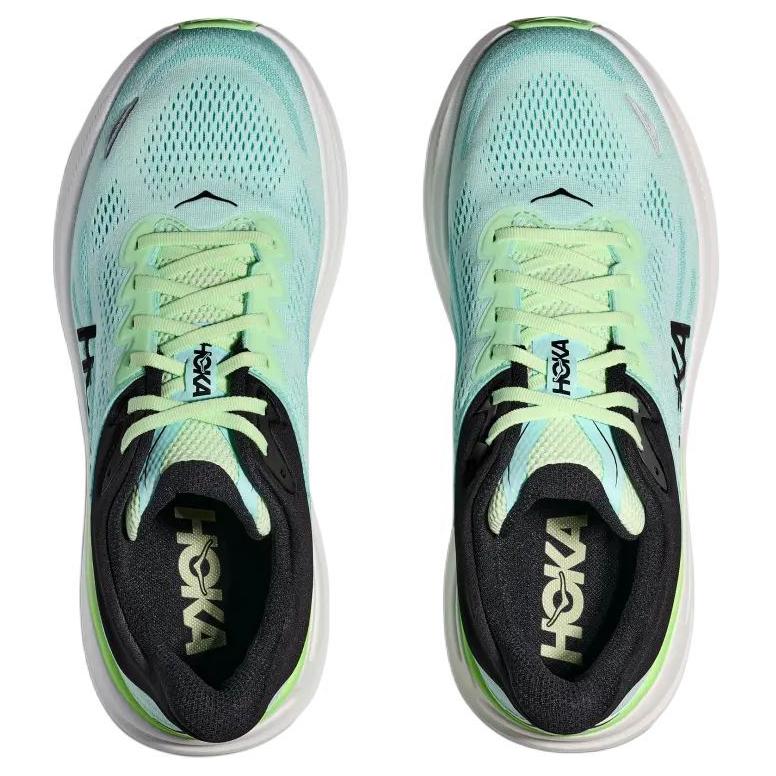 HOKA Bondi 9 Luna Moth Blue Spark Men Sneakers Green 1162011-LNMT