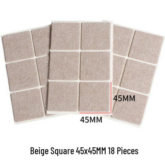 Self-Adhesive Protective Pads for Table and Chair Legs - Anti-Collision, Noise-Reducing, Solid Wood Furniture Cushioning