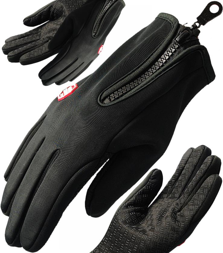 Touchscreen Cycling Gloves, Insulated, Waterproof