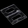 Make Electric Guitar Internal Template Pickup Line Bin Box Piano Bridge Open Hole Slotted Acrylic Template