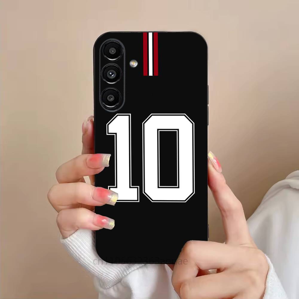 Für N-Neymar Fußball 10 Handyhülle Für Samsung S25,24,23,22,21,S20,Ultra,Plus,FE Schwarze Weiche Hülle