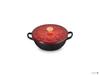 Le Creuset Disney Mickey Mouse Mini Marmite Cherry Red Matte Black Japanese [Authorized Product]