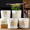Elegant White Ceramic Flower Pot with Tray - Ideal for Ivy, Spider Plants, and Succulents