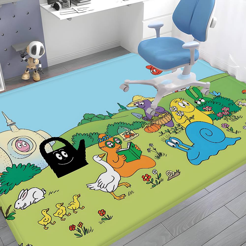 Cute Cartoon Les Barbapapa Floor Mat Nordic Style Home Doormat Bathroom-Toilet Mats Bedroom Hotel Decor Mat