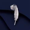 Court Style Retro Feather Brooch High-End Women'S Exquisite Versatile Corsage High-End Sense Pin Suit With Accessories