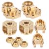 Brass Rear Portal Drive Housing Drive Axle Mount Set for Traxxas TRX4 TRX6 110 RC Crawler