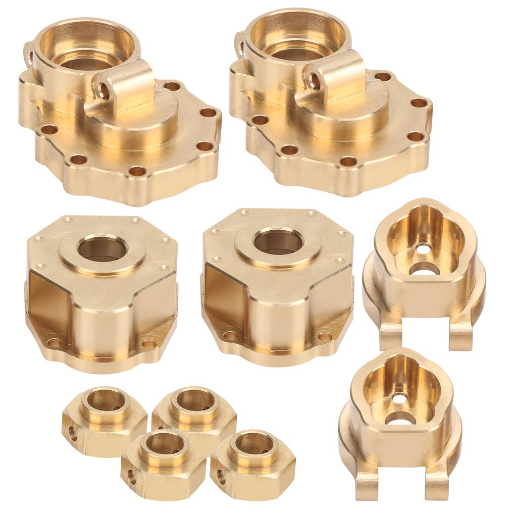 Brass Rear Portal Drive Housing Drive Axle Mount Set for Traxxas TRX4 TRX6 110 RC Crawler
