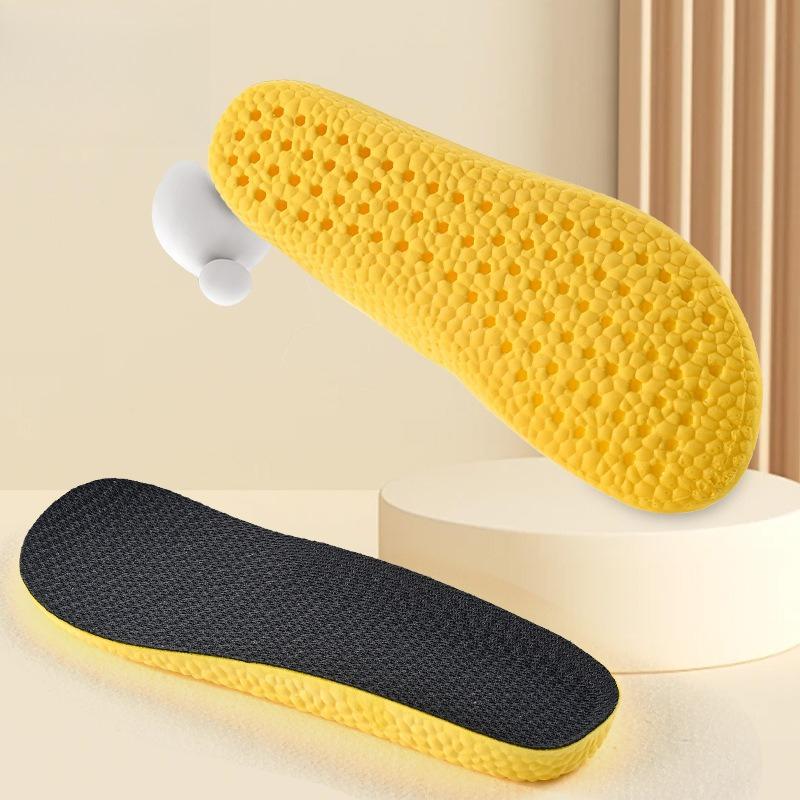 

3pair Triple Double Soft Elastic Sweat-Absorbing Breathable Insole Antibacterial Deodorant Stepping on Shit Feeling Sports 35-36