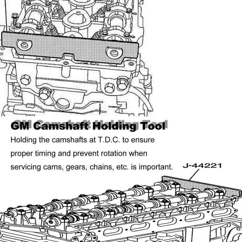 Camshaft Holding Tool Cam Holder Retaining Tool Kit J-44221 for Chevrolet Chevy GMC Envoy G-M IN-LINE 6 CYL