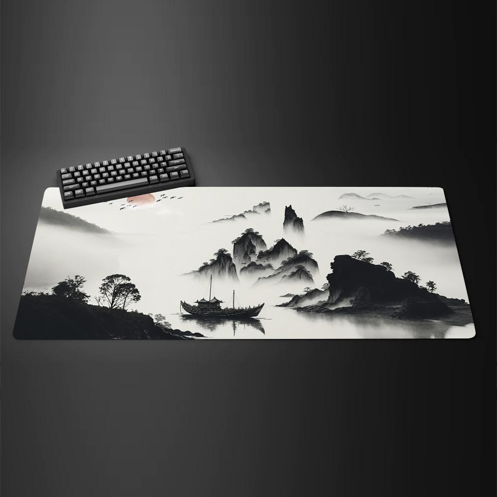 Ink Landscape Mouse Pad Large Computer Office Game Table Mats Xxl Rubber AntiSlip Hd Gaming Keyboard Mousepads Long Desk Mat
