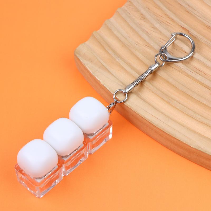 Relaxing Diy Keyboard Keychain Keycap Keys Button Finger Keyboard Cap 1/2/3/4/9Keys Relief Stress Clicker Toy Child Adult