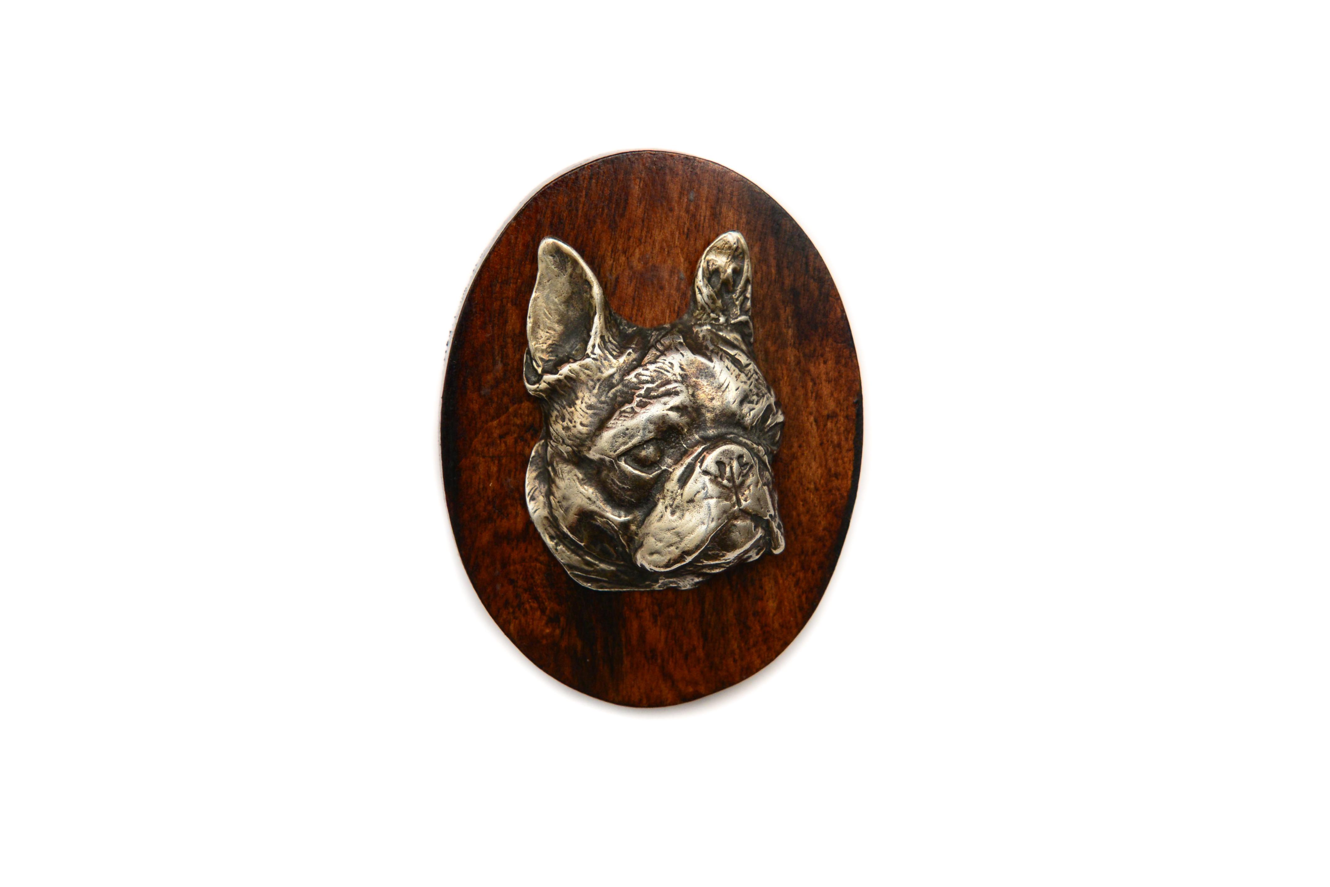 

Boston Terrier, American Gentleman - Dog show brooch, starter number clip, dog pin by Art-Dog коричневий