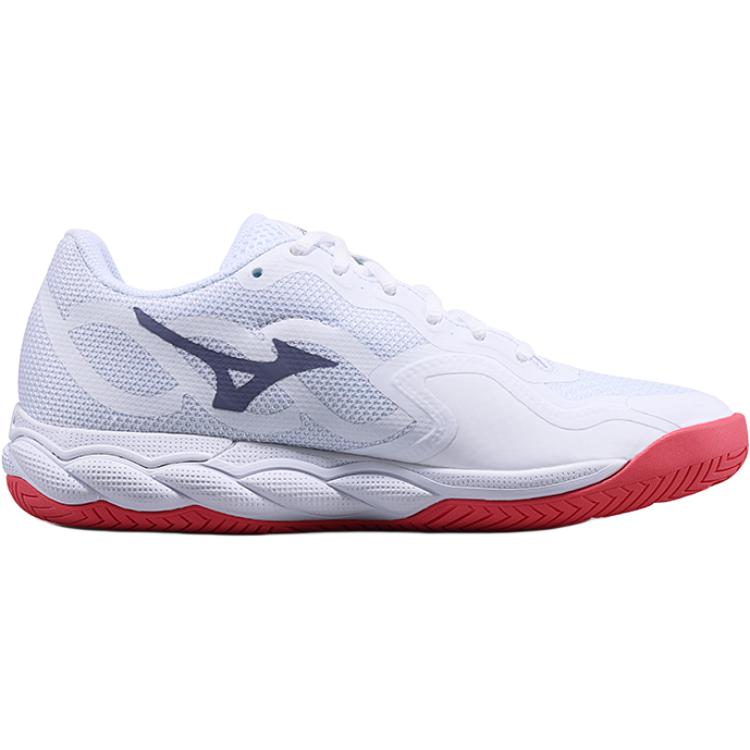 Mizuno Women's Wave Enforce Court AC White Light Blue 61GA243361