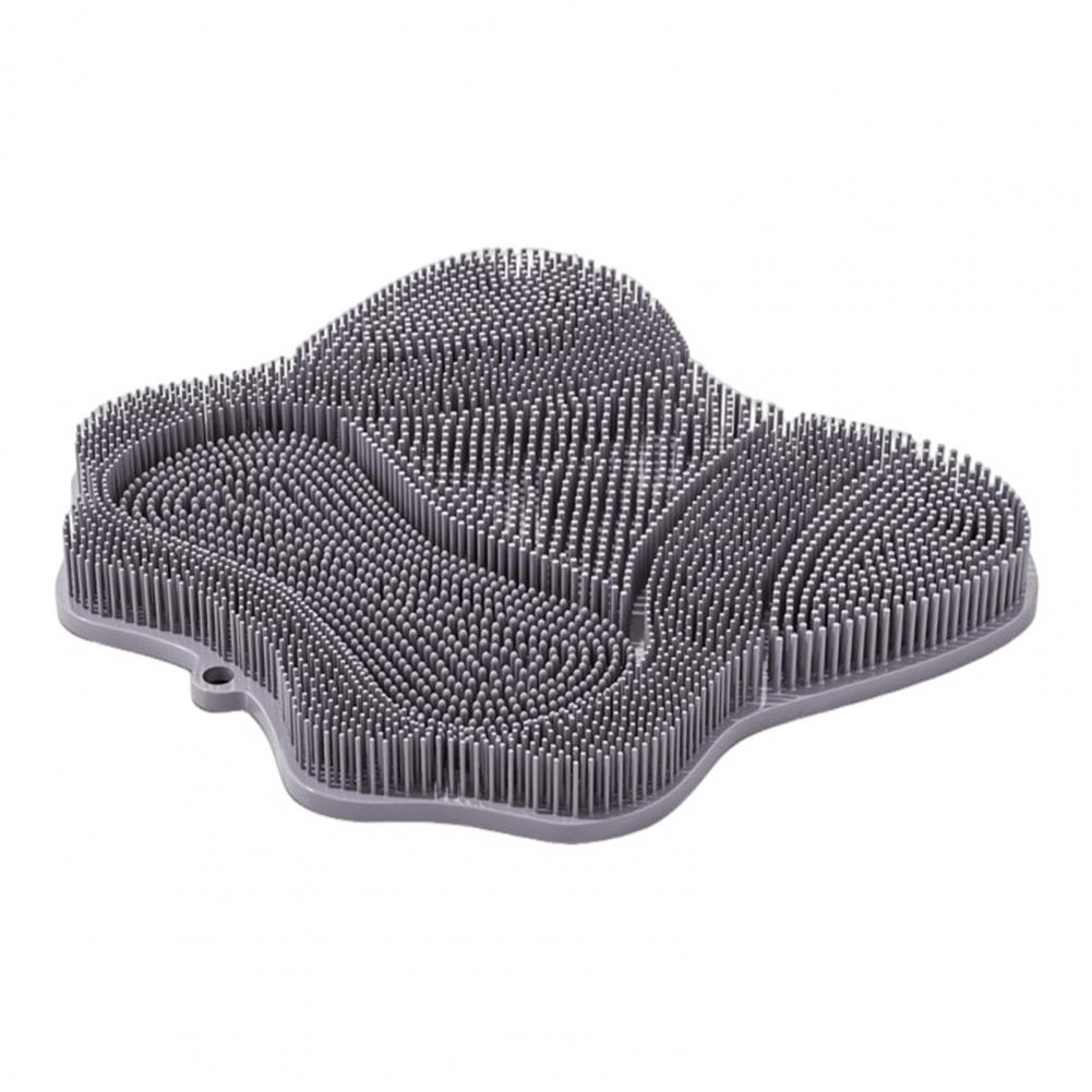 Shower Foot Scrubber Silicone Bath Brush with Suction Cup Base for Foot Massager Soft Bristles Massage Versatile for Relaxation