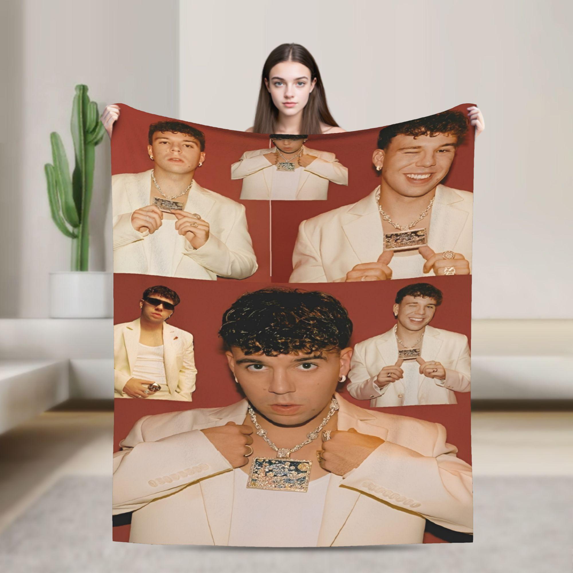 Rapper Quevedo Spanish Singer Blanket Quality Super Warm Throw Blanket Winter Travel Office Chair Sofa Bed Fluffy Bedspread 30x40in