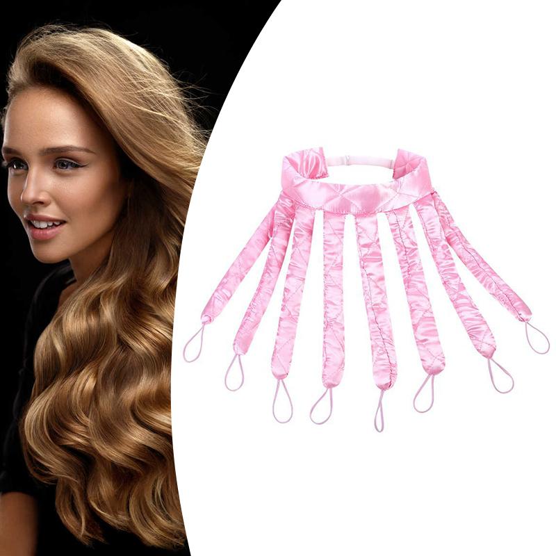 Heatless Curls Headband Adjustable Heatless Hair Curler, Removable Claw Design No Heat Curling Rod Headband Lazy Hair Curler
