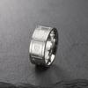 Dawapara Vintage Ace Poker Card Men Ring 8MM Unisex Luck Ring Ace of Love Stainless Steel Wedding Band Jewelry