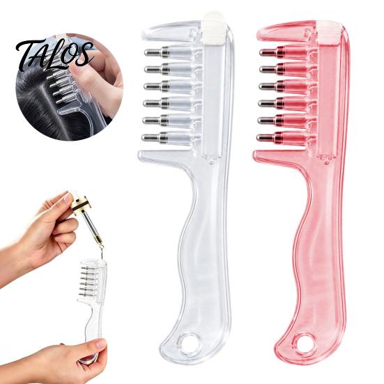 Scalp Applicator Comb 1/2Pcs Hair Oil Comb, Transparent Essence Dispenser Tool, Massage for Men Women Care Tool