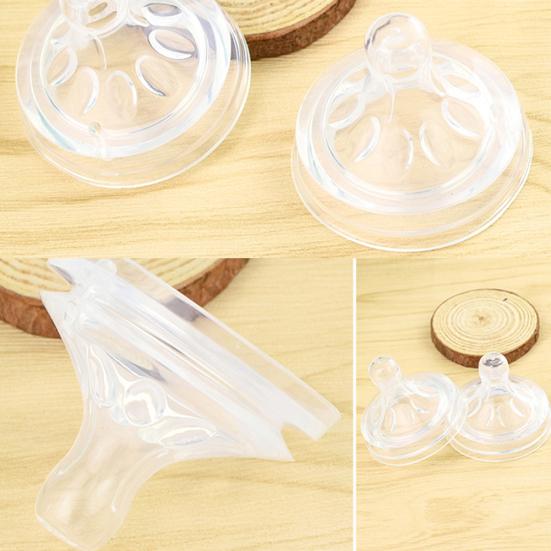 Anti Flatulence Silicone Wide Neck Baby Feeding Milk Bottle Natural Nipple Teat