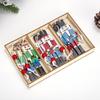 Wooden Nutcracker Soldier Ornament - Festive Cartoon Christmas Gift
