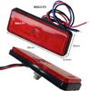 MDLUFY Reflector LED Reflector, 12 V, Small, Brake LED Turn Signal, Interlockable, Side Marker,