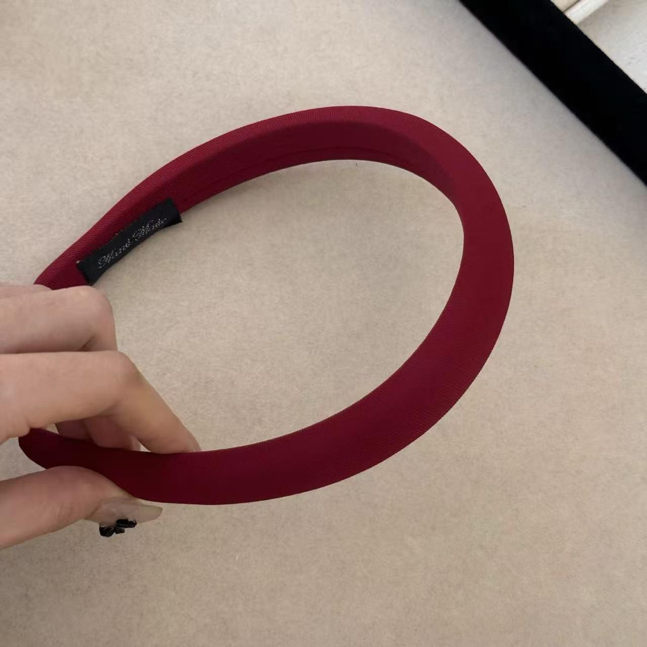 Красная клетчатая ретро-повязка на голову в стиле преппи с высоким верхом - Осенне-зимний французский стиль, аксессуар для волос