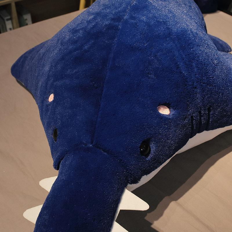140cm Creative Sawtooth Shark Plush Toy Soft Stuffed Cartoon Long Mouth Fish Doll Bed Sleep Pillow Sofa Cushion Birthday Gifts
