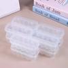 10Pcs 3ML/5ML 10-Slot Vial Storage Case Plastic Clear Microtube Storage Box Stackable Freezer Tube Box Diabetic Supplies