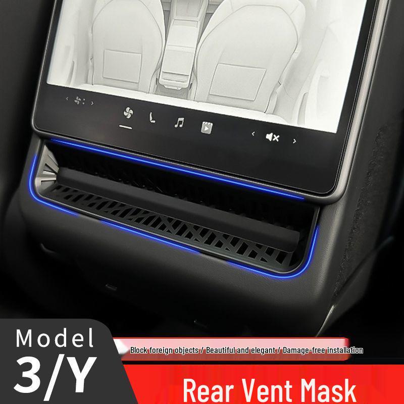 Tesla Model 3/Y Hinterer AC-Lüftungsgitter-Schutzabdeckung