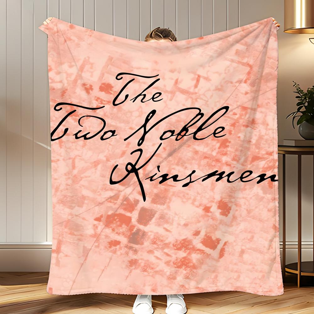 literary work The Two Noble Kinsmen Throw Soft Coral Fleece Blanket 310gsm Fluffy Warm Throw for Sofa Bed Couch Bedroom Decor
