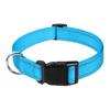 Reflective Dog Collar Nylon Dog Collar with Metal D-Ring Adjustable Fit Safe Dog Collar for Small Large Medium Dogs Night Walking