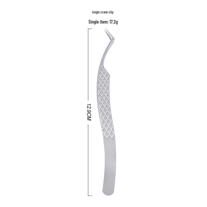 Precision Gold Feather False Eyelash Tweezers for Lash Artists - High-Precision Sandblasted Fiber Tip for Individual Lash Application and Blooming.